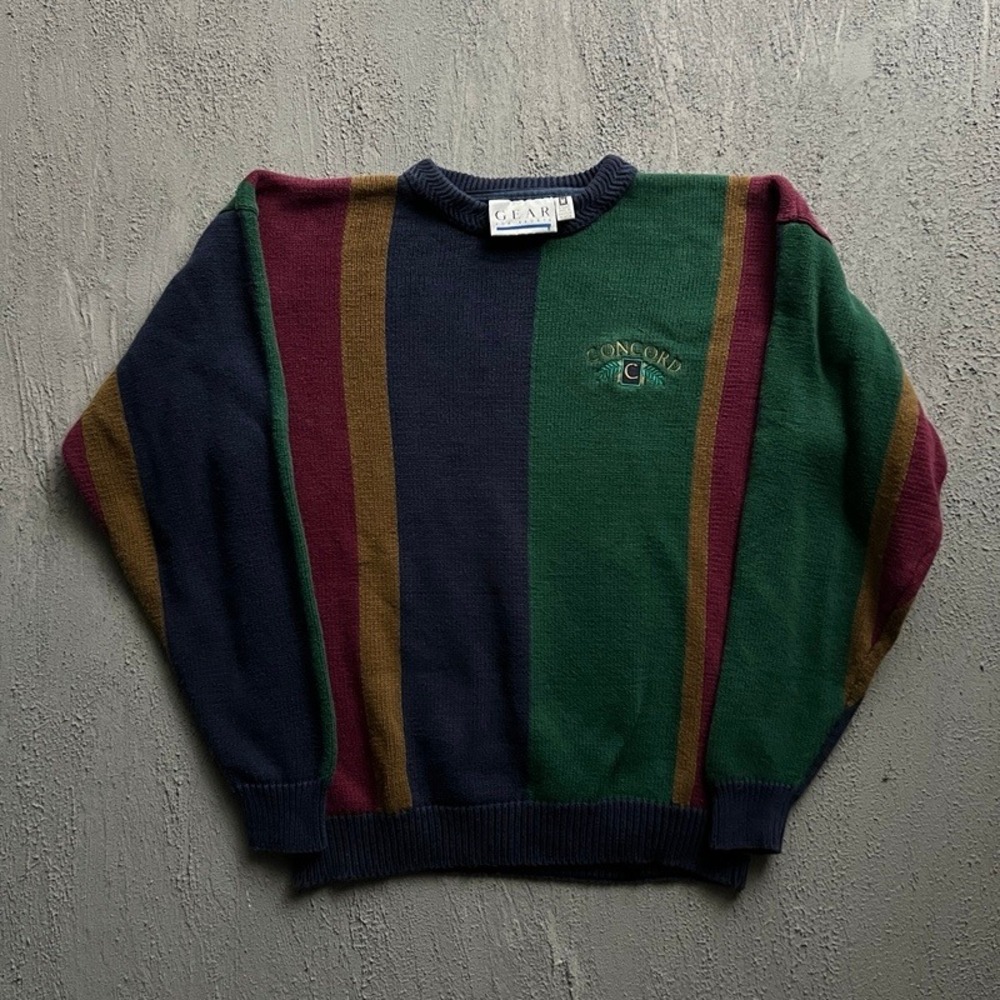 Vintage Concord Sweater Medium 1990s‎ Stripes